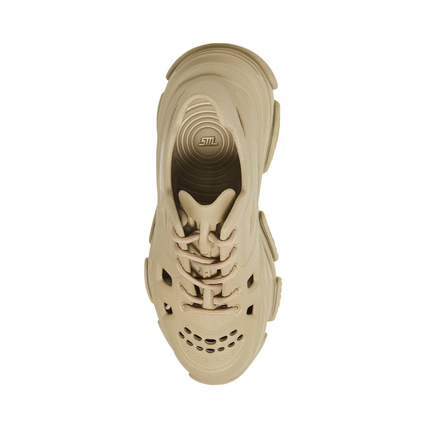 Olive Steve Madden Possessive Women's Sneakers | PH 3472IKH